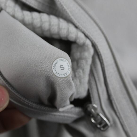 Lululemon Hoodie Men Small GridLiner Fleece Heathered Grey Pullover Athletic - Picture 6 of 9